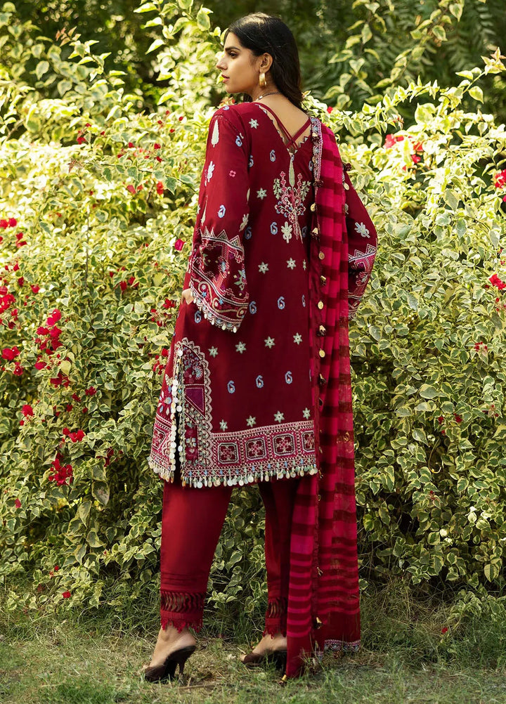 Siraa by Sadaf Fawad Khan Embroidered Lawn Suits Unstitched 3 Piece SDF25S D-5B Wisteria - Summer Collection