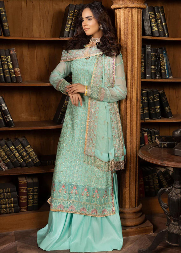 Sirr-e-Ayaa By AY Textile Embroidered Chiffon Suits Unstitched 3 Piece AYT23SA Azure Reverie - Luxury Collection