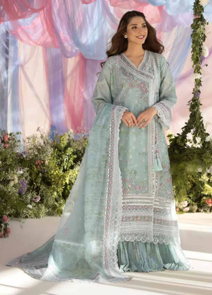 Sobia Nazir Embroidered Lawn Suit Unstitched 3 Piece SN25LL D-13A - Summer Collection