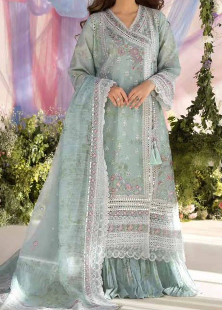 Sobia Nazir Embroidered Lawn Suit Unstitched 3 Piece SN25LL D-13A - Summer Collection
