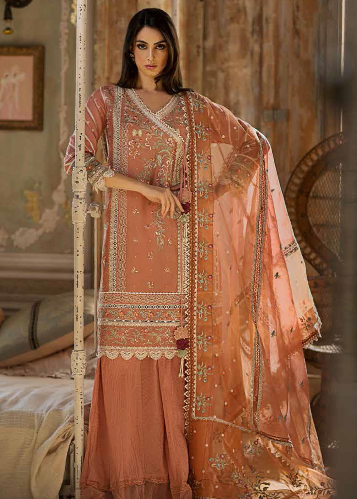 Nayab by Sobia Nazir Embroidered  Suits Unstitched 3 Piece SN22N D-5 - Festive Collection
