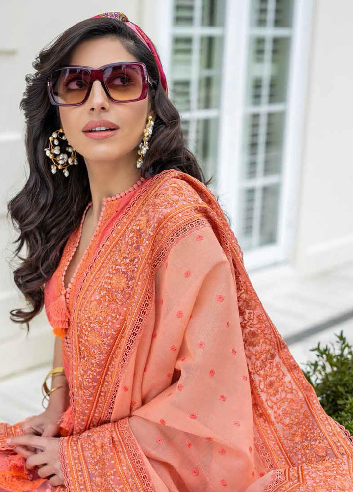 Sobia Nazir Embroidered Lawn Suits Unstitched 3 Piece SN21L 3A - Luxury Collection