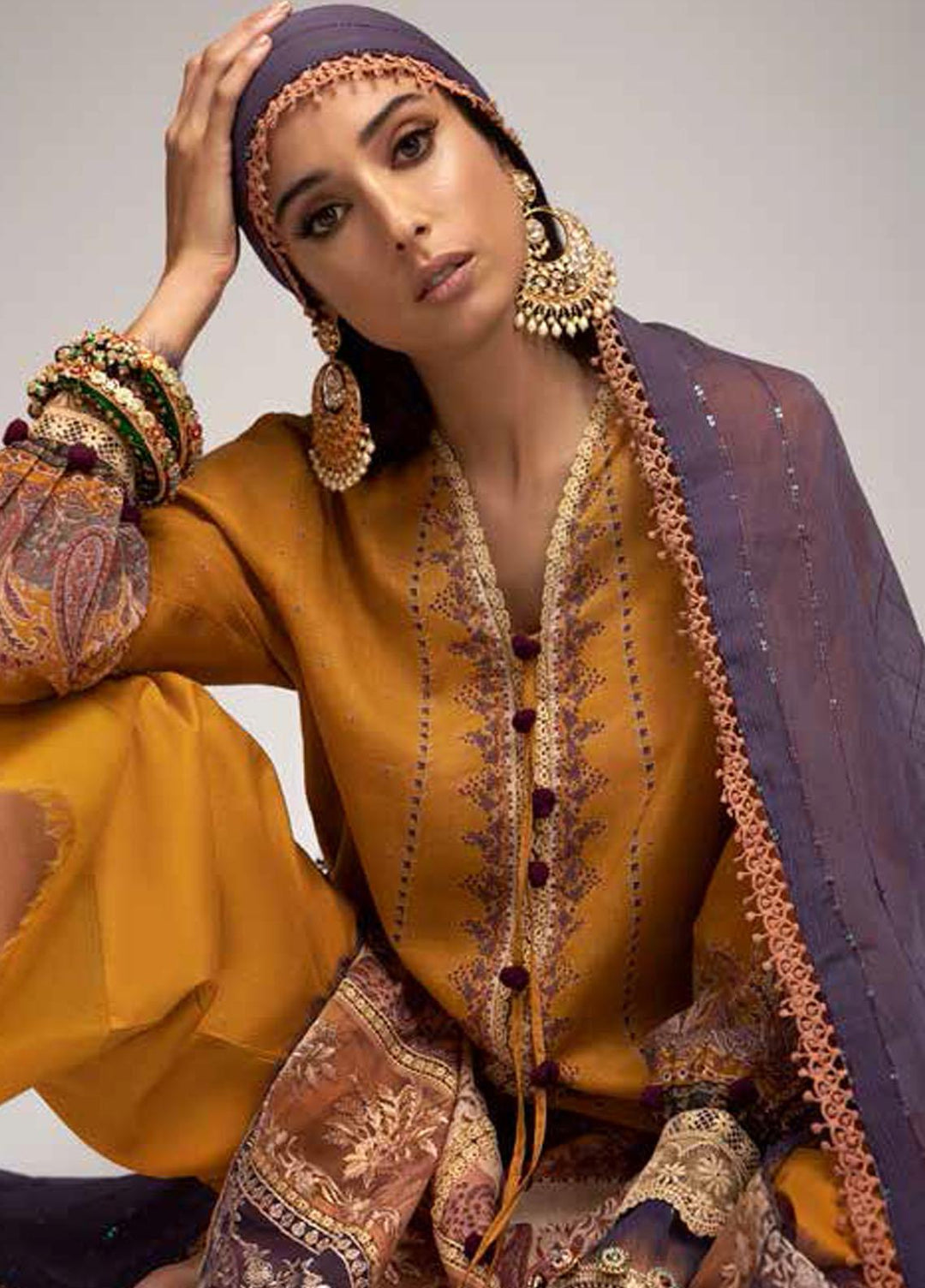 Sobia Nazir Printed Lawn Suits Unstitched 3 Piece SN22PL 5B - Summer Collection