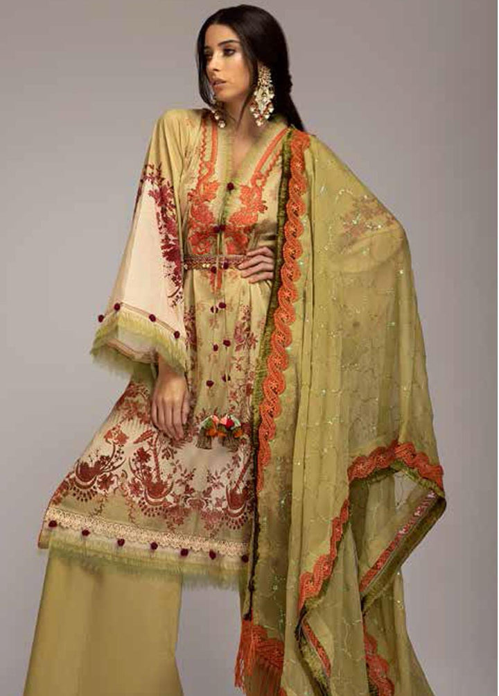 Sobia Nazir Printed Lawn Suits Unstitched 3 Piece SN22PL 6A - Summer Collection