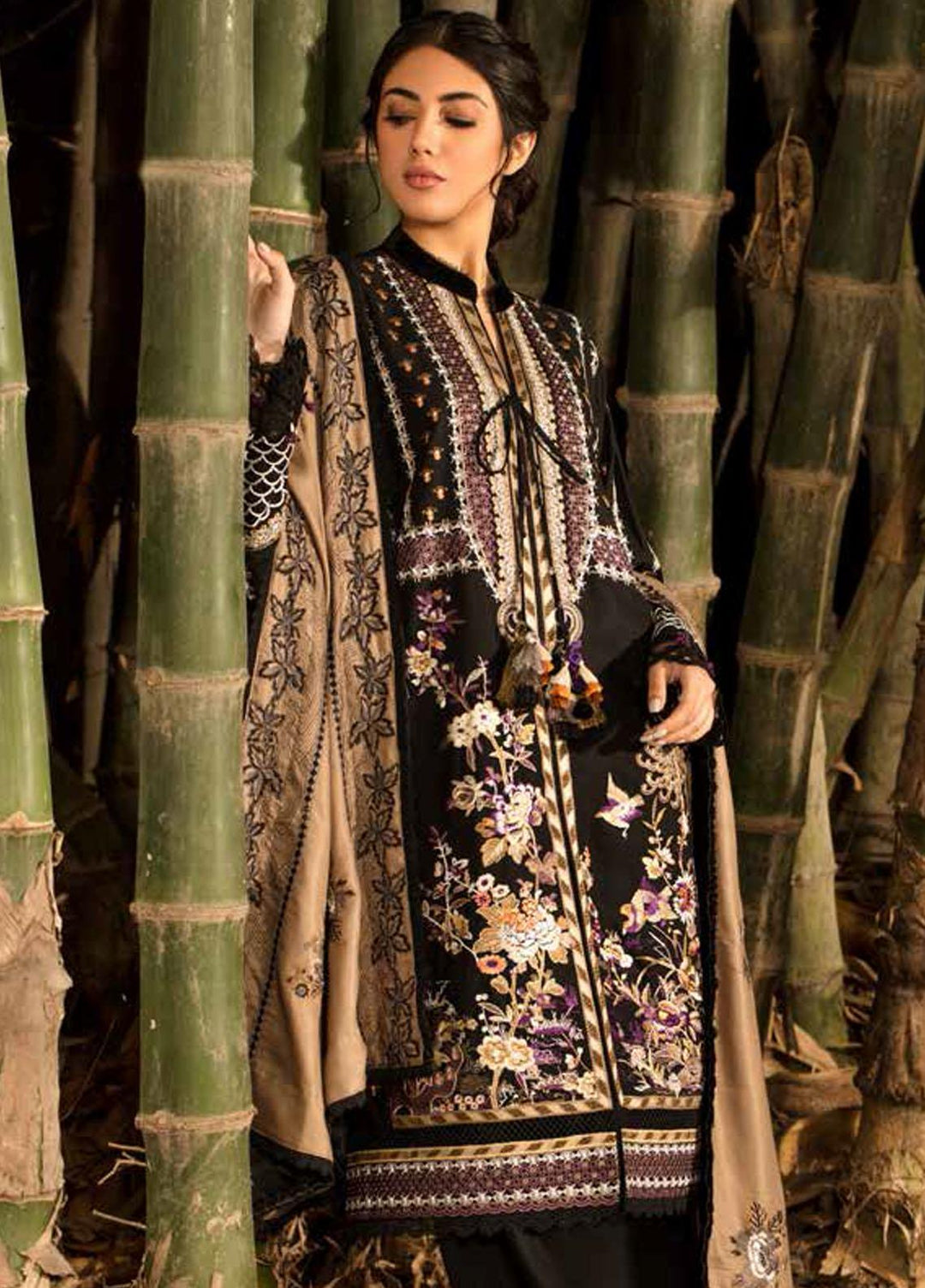 Sobia Nazir Embroidered Suits Unstitched 3 Piece SN21W 04B - Winter Collection