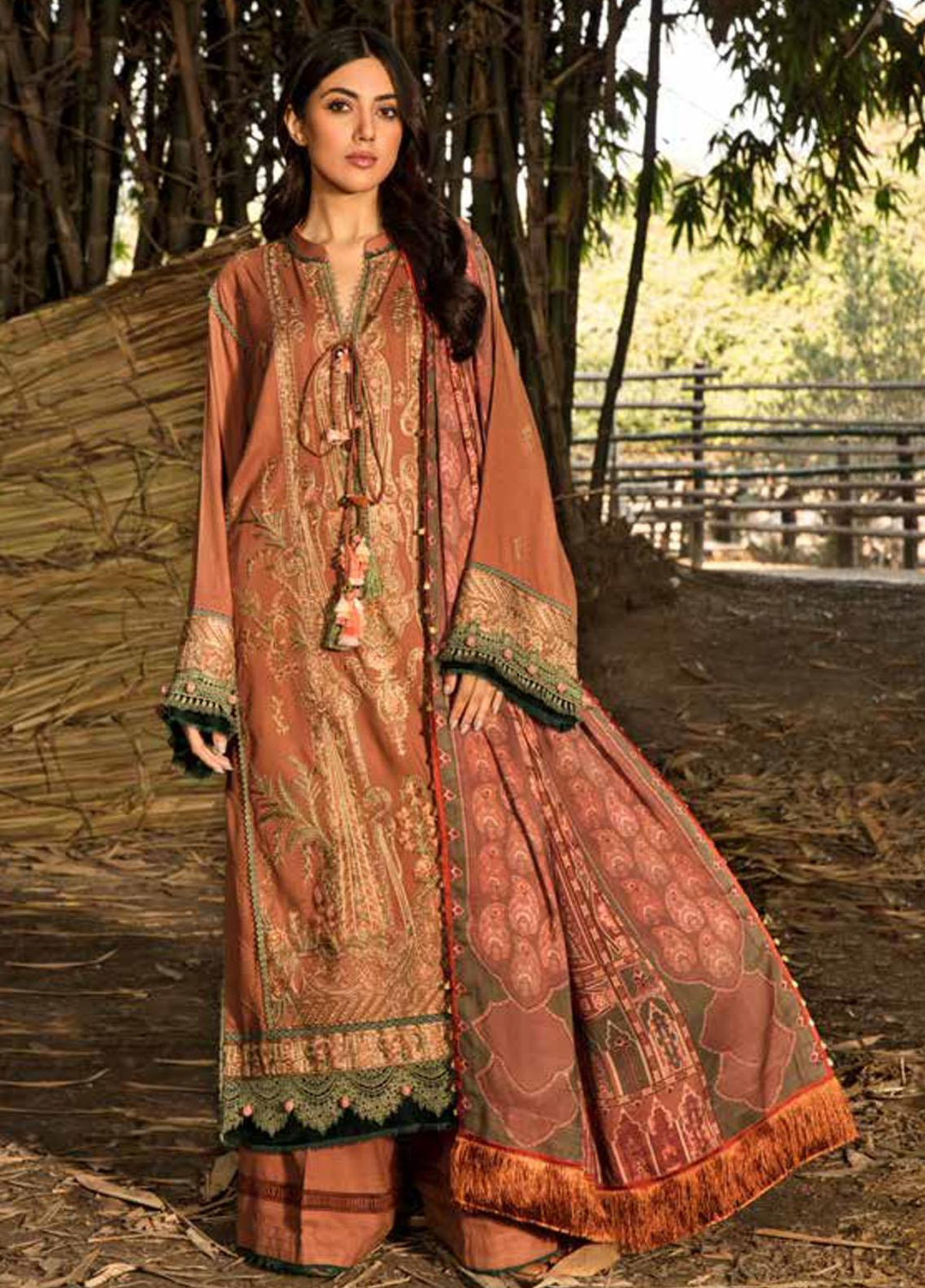 Sobia Nazir Embroidered Suits Unstitched 3 Piece SN21W 06A - Winter Collection
