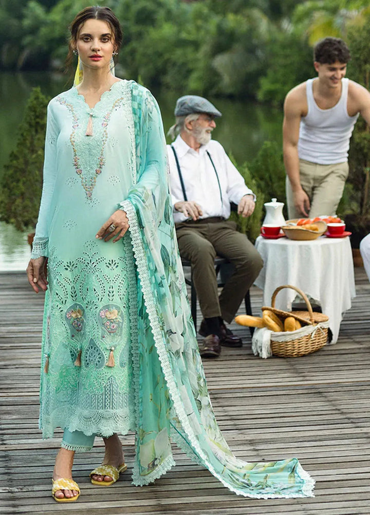 Solace Ombre by Mushq Chikankari Lawn Suit Unstitched 3 Piece MQ25SO D-06 Famiglia - Summer Collection