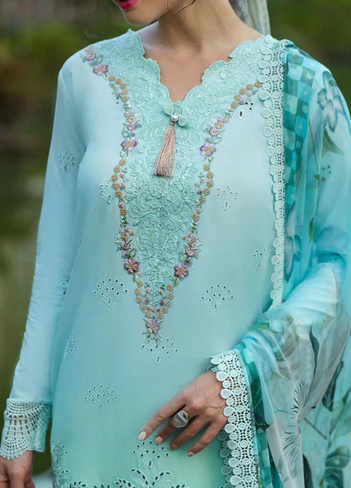 Solace Ombre by Mushq Chikankari Lawn Suit Unstitched 3 Piece MQ25SO D-06 Famiglia - Summer Collection