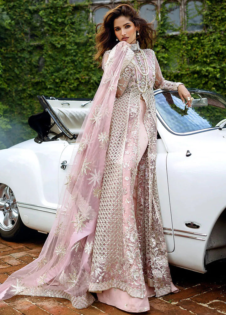 Stardust by Mushq Embroidered Net Suit Unstitched 4 Piece MQ24SW MWD-04 Starlet Sparkle - Formal Collection