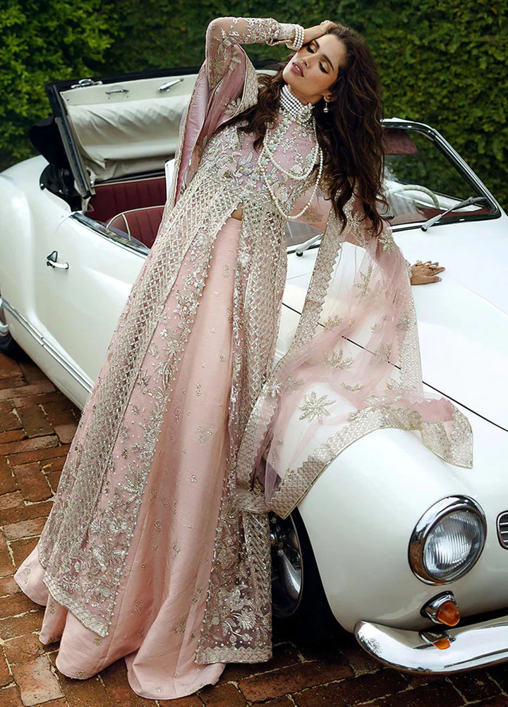 Stardust by Mushq Embroidered Net Suit Unstitched 4 Piece MQ24SW MWD-04 Starlet Sparkle - Formal Collection