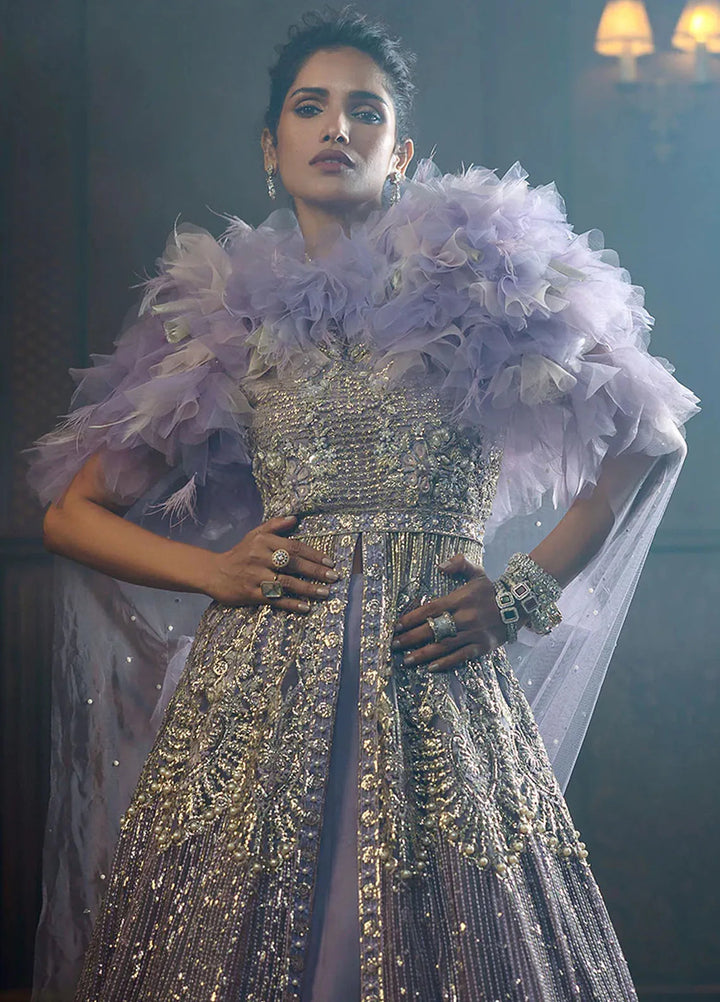 Stardust by Mushq Embroidered Net Suit Unstitched 4 Piece MQ24SW MWD-05 Celestial Glam - Formal Collection