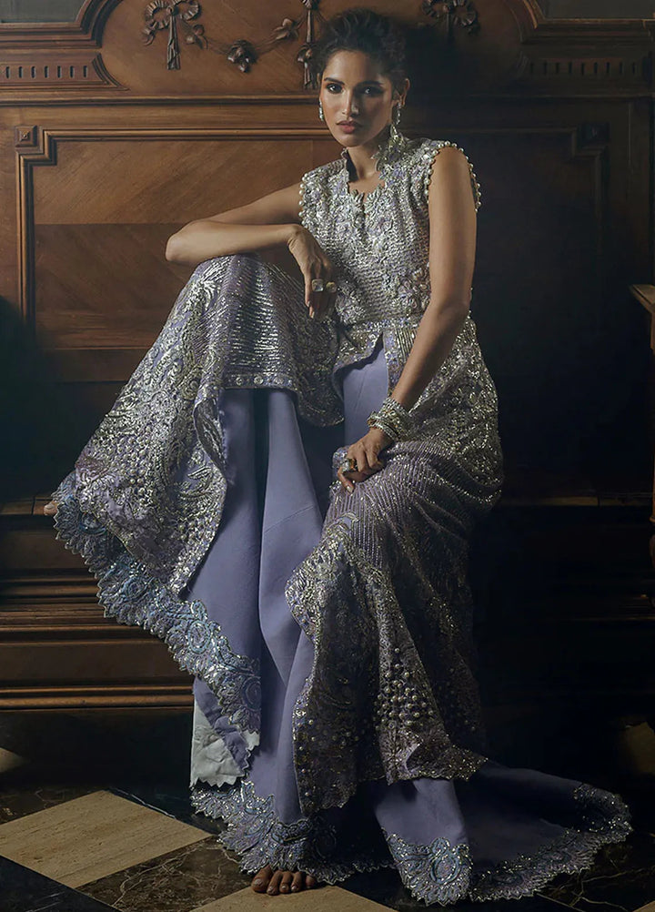 Stardust by Mushq Embroidered Net Suit Unstitched 4 Piece MQ24SW MWD-05 Celestial Glam - Formal Collection