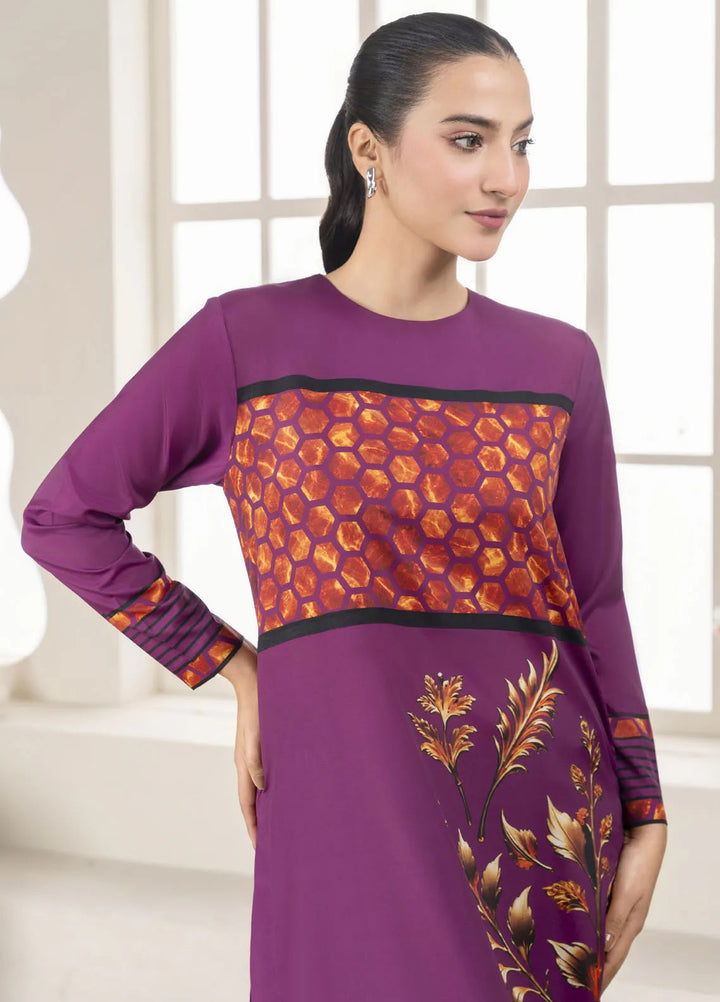 Stitch Vibes Pret Printed Crepe 1 Piece Suit Mulberry Muse Shirt