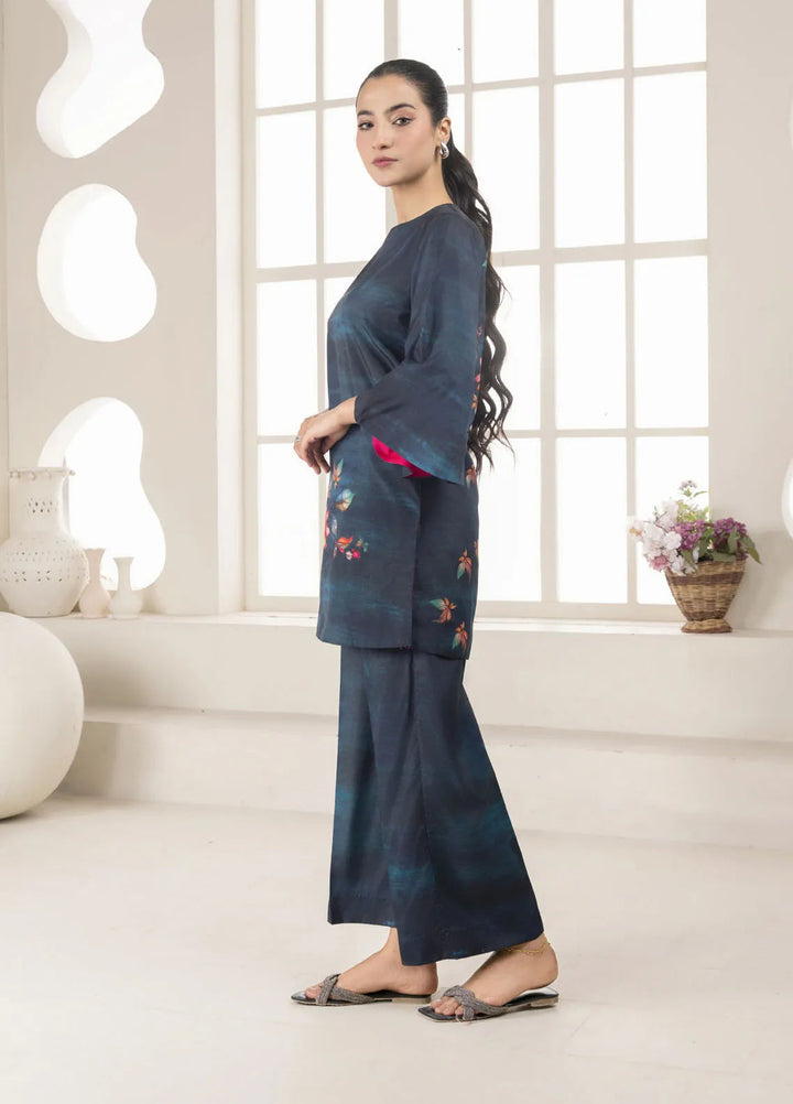 Stitch Vibes Pret Printed Crepe 2 Piece Suit Azuris