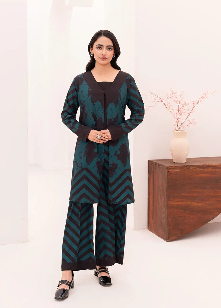 Stitch Vibes Pret Printed Crepe 3 Piece Suit Navara Shrug
