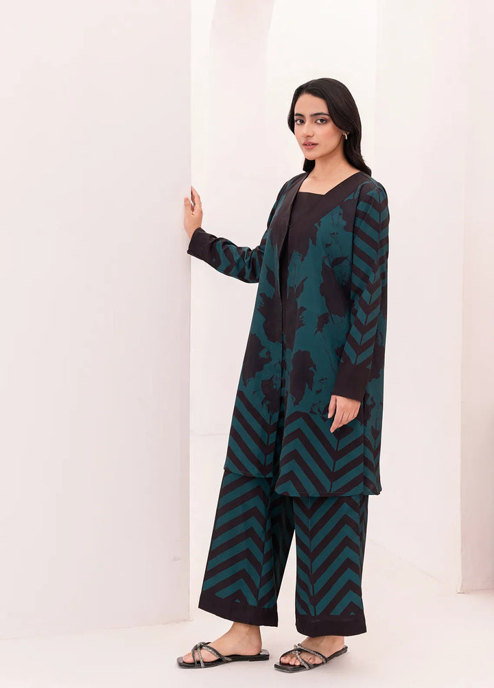 Stitch Vibes Pret Printed Crepe 3 Piece Suit Navara Shrug