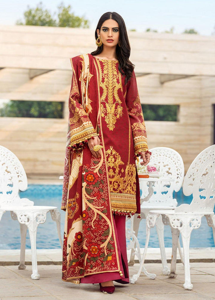 Gulaal Pret Embroidered Khaddar 3 Piece Dress GW-02-P