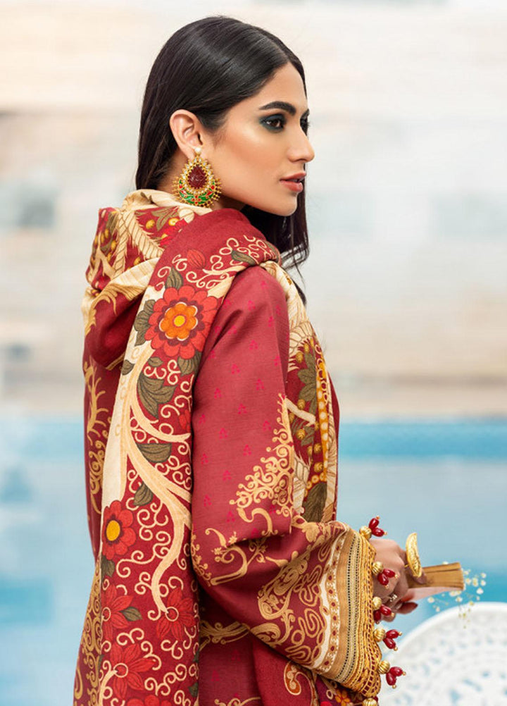 Gulaal Pret Embroidered Khaddar 3 Piece Dress GW-02-P