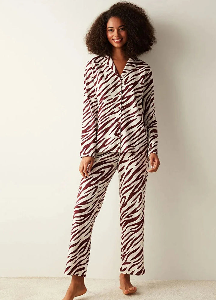 Studio By Arj Pret Printed Polyester 2 Piece ARJ-PJBR-ZBR