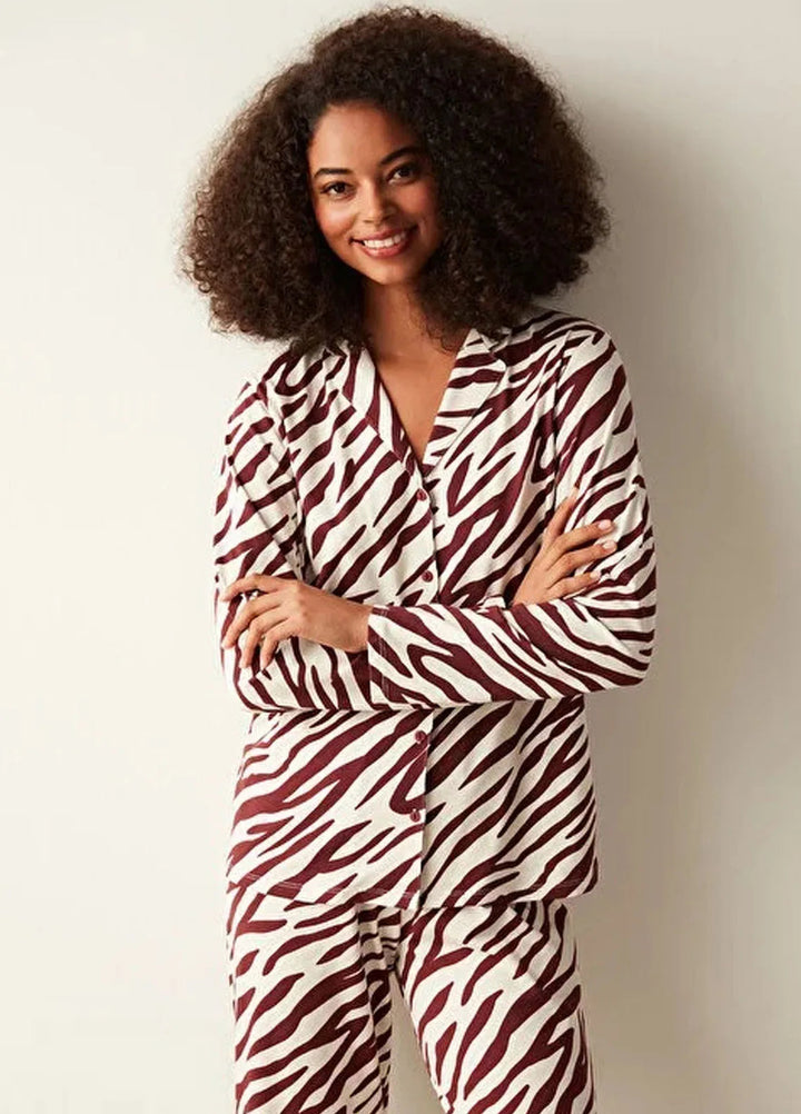 Studio By Arj Pret Printed Polyester 2 Piece ARJ-PJBR-ZBR