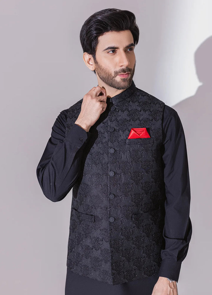 Stylish Embroidered Men Maysori Waistcoat - W-1992