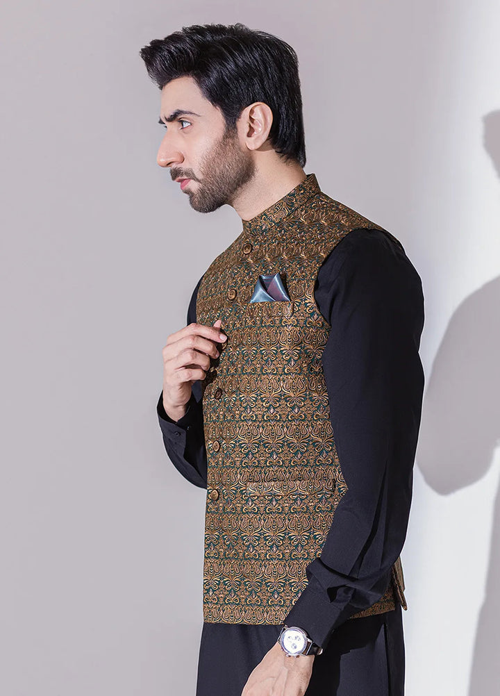 Stylish Embroidered Men Maysori Waistcoat - W-1998-1