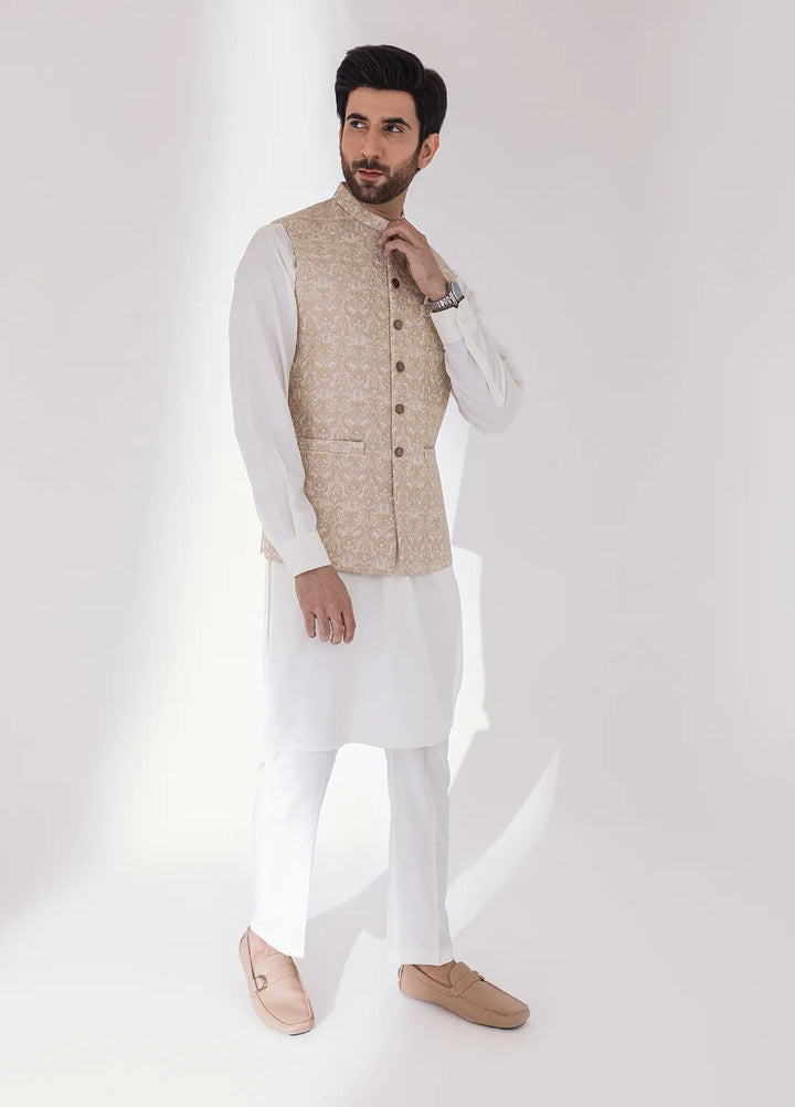 Stylish Embroidered Men Maysori Waistcoat - W-2100