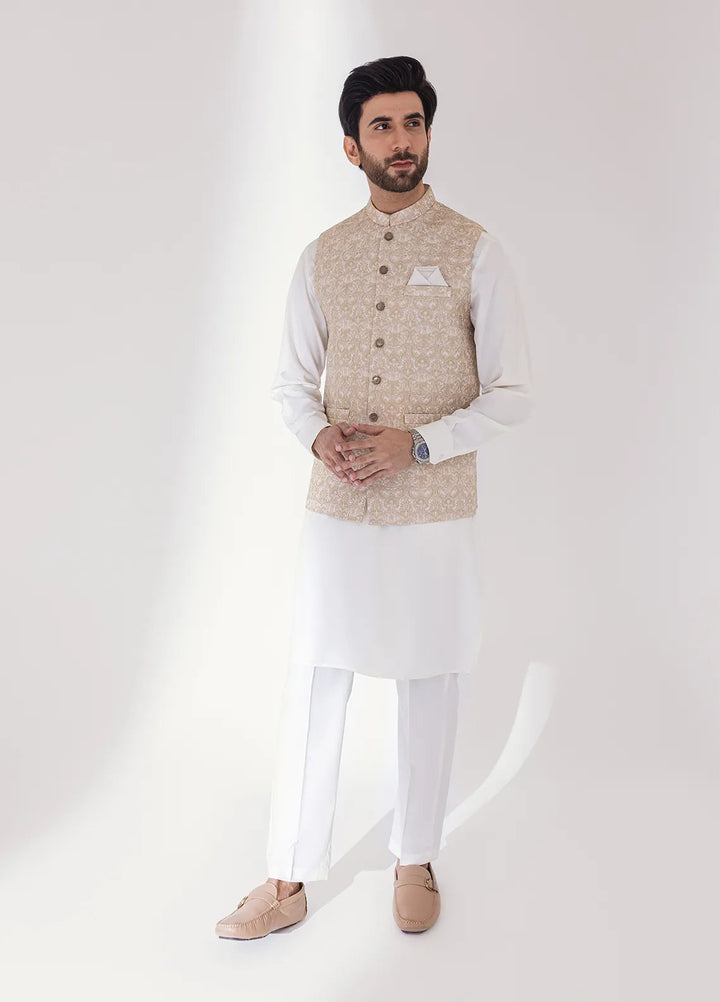 Stylish Embroidered Men Maysori Waistcoat - W-2100