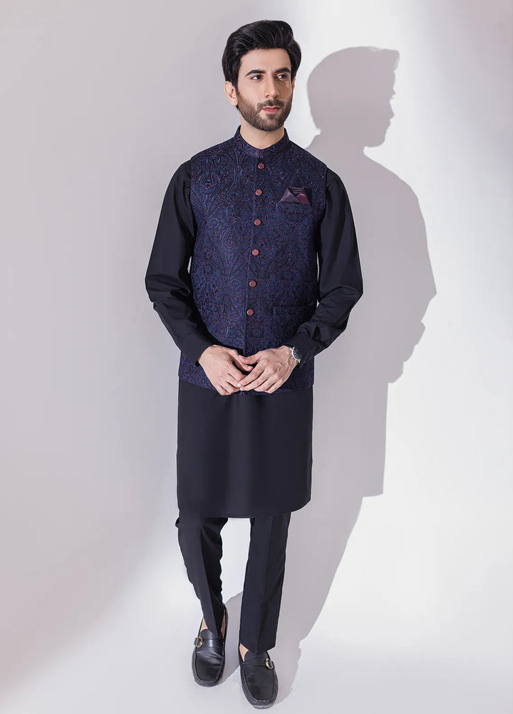 Stylish Embroidered Men Maysori Waistcoat - W-2101