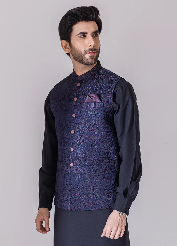 Stylish Embroidered Men Maysori Waistcoat - W-2101