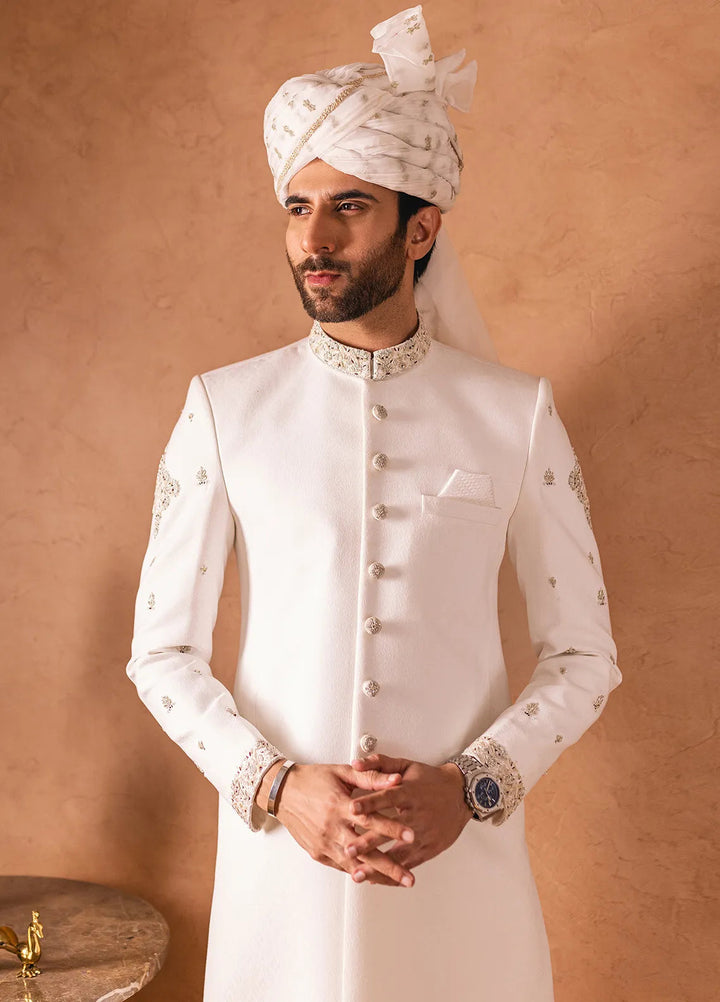 Stylish Embroidered Men Sherwani - SHR-02