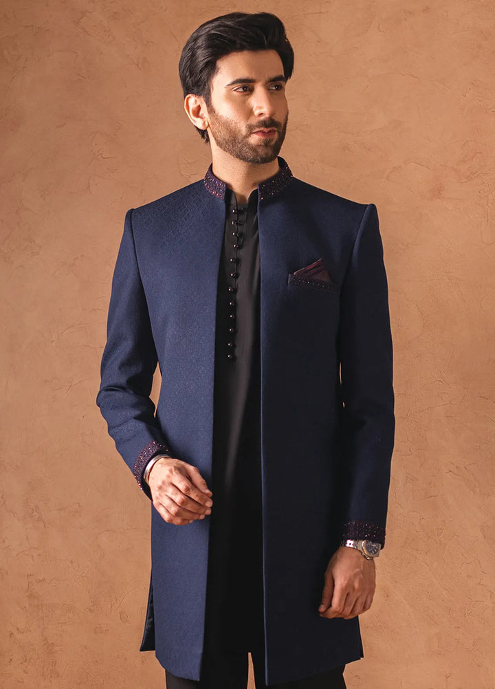Stylish Fancy Men Front Open Sherwani - GS-5072