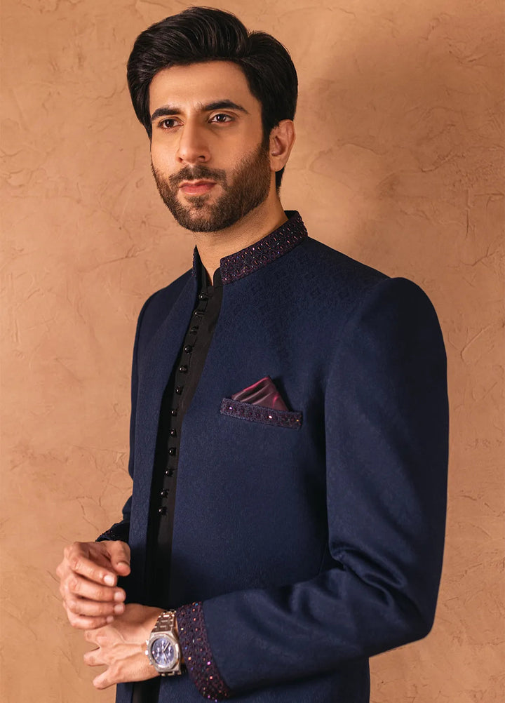Stylish Fancy Men Front Open Sherwani - GS-5072