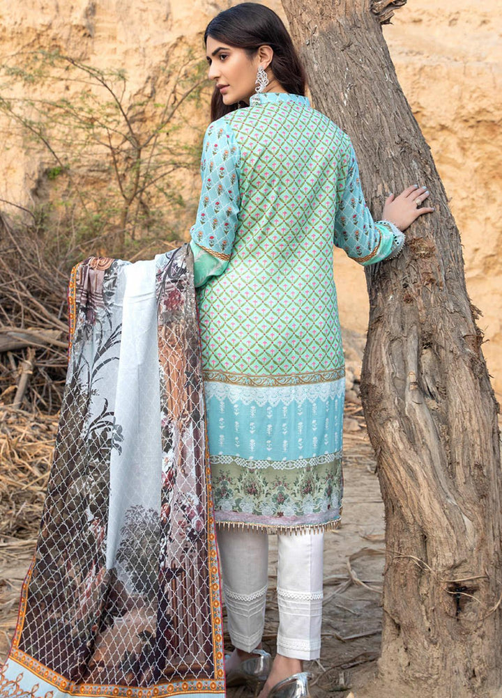 Subhhata Masakali by ZS Textiles Embroidered Lawn Suits Unstitched 3 Piece ZS21SM ZS-01 - Summer Collection