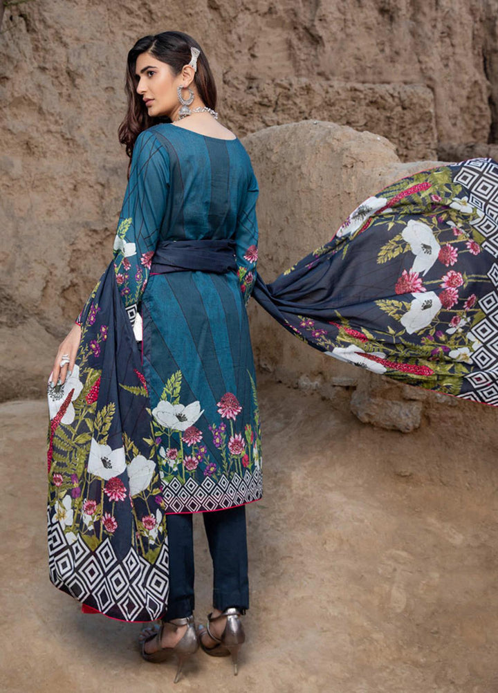 Subhhata Masakali by ZS Textiles Embroidered Lawn Suits Unstitched 3 Piece ZS21SM ZS-08 - Summer Collection