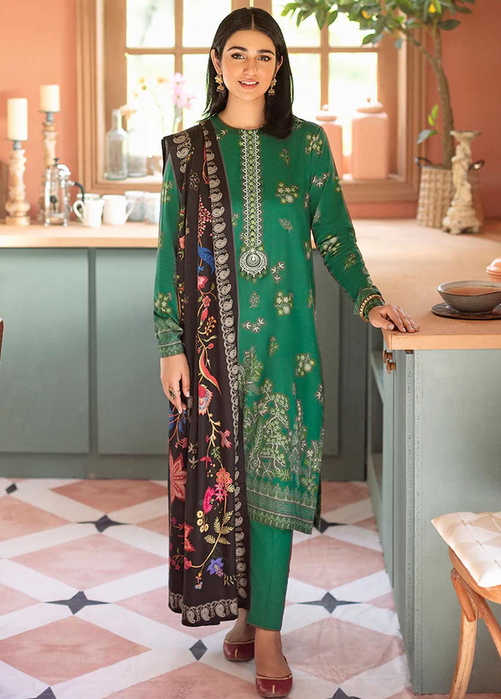 Sukoon By Cross Stitch Embroidered Cotton Satin Suits Unstitched 3 Piece CS22CS EVENING SHRUB - Winter Collection