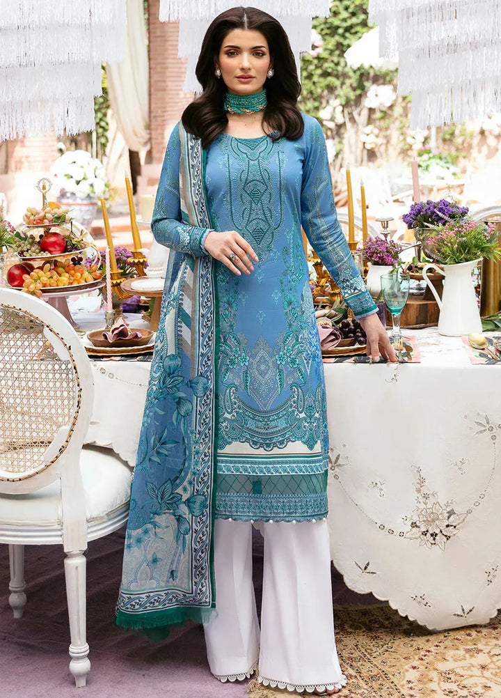 Summer Glow by Gulaal Embroidered Lawn Suit Unstitched 3 Piece GL24SG D-07 Elaine - Summer Collection