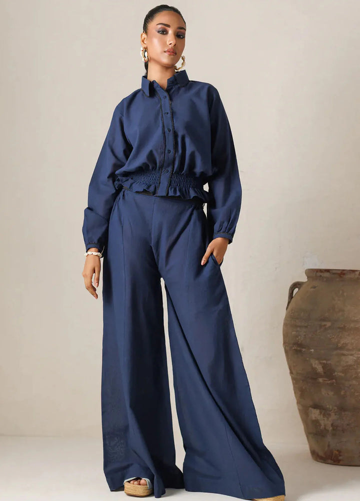 Summer Sorbet By Minutiae Pret Casual Lawn 2 Piece Suit Sapphire Co-Ord