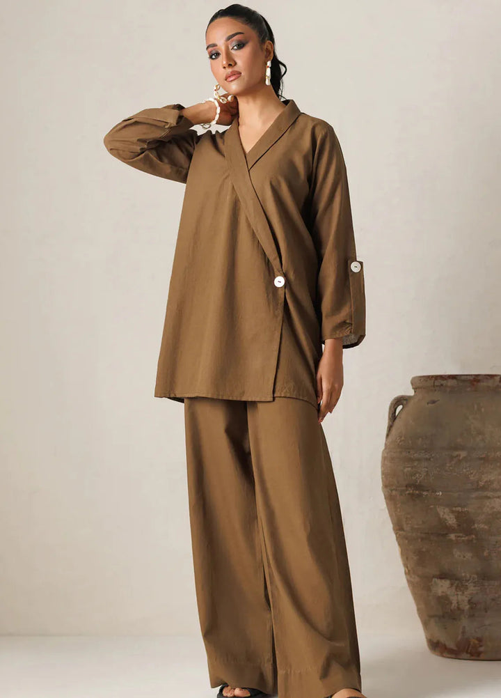 Summer Sorbet By Minutiae Pret Casual Lawn 2 Piece Suit Sepia Co-Ord