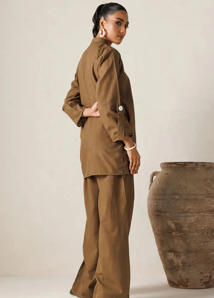 Summer Sorbet By Minutiae Pret Casual Lawn 2 Piece Suit Sepia Co-Ord