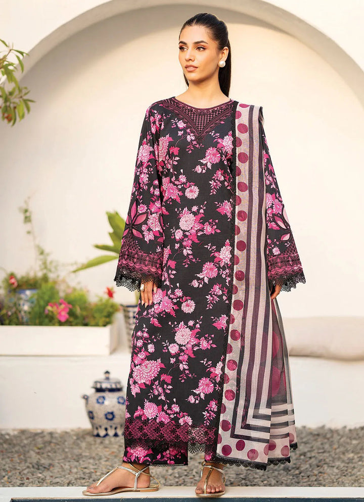 Summer Soriee By Xenia Embroidered Lawn Suit Unstitched 3 Piece ZE24SS Vahi - Summer Collection