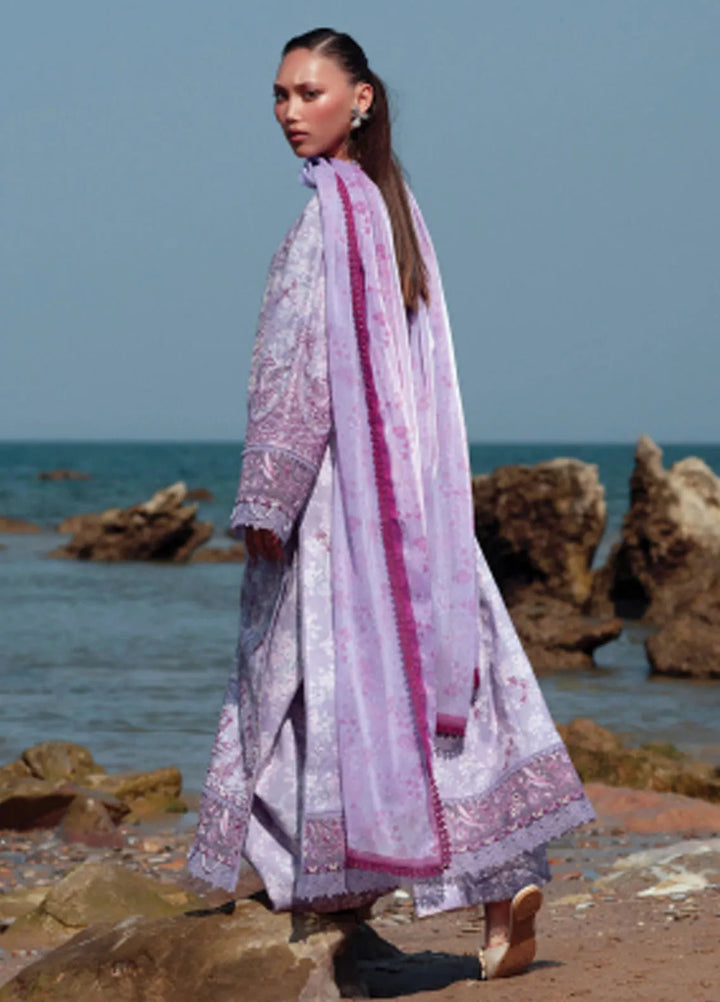 Summer Together by Afrozeh Embroidered Lawn Suits Unstitched 3 Piece AF25ST D-02 Amethyst - Summer Collection