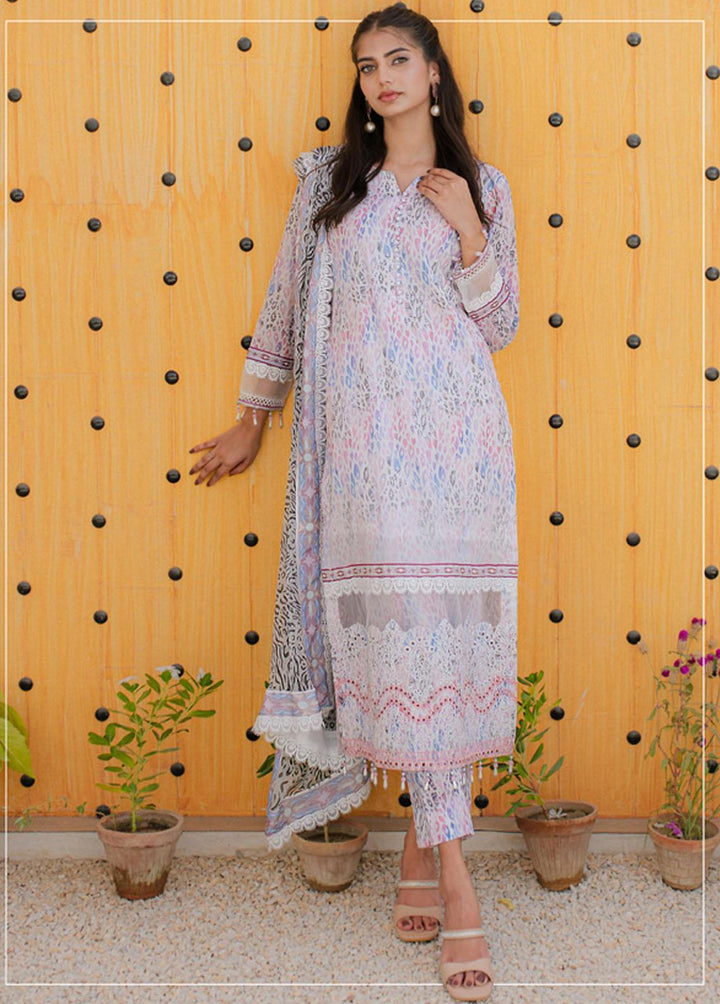 Sunshine Bloom By Al Zohaib Embroidered Cambric Suits Unstitched 3 Piece AZ23PK 09 - Winter Collection