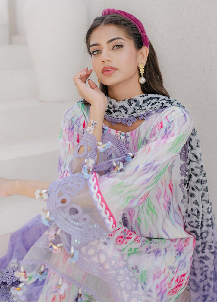 Sunshine Bloom By Al Zohaib Embroidered Cambric Suits Unstitched 3 Piece AZ23PK 11 - Winter Collection