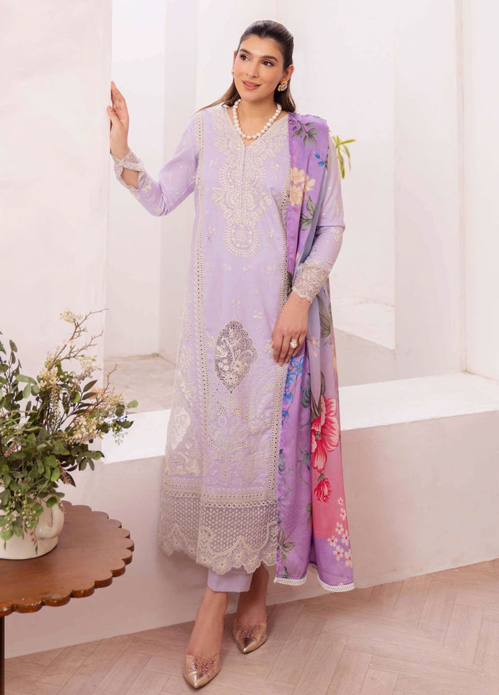 Symphony by Neeshay Embroidered Lawn Suits Unstitched 3 Piece NSH25SLL Muse - Summer Collection