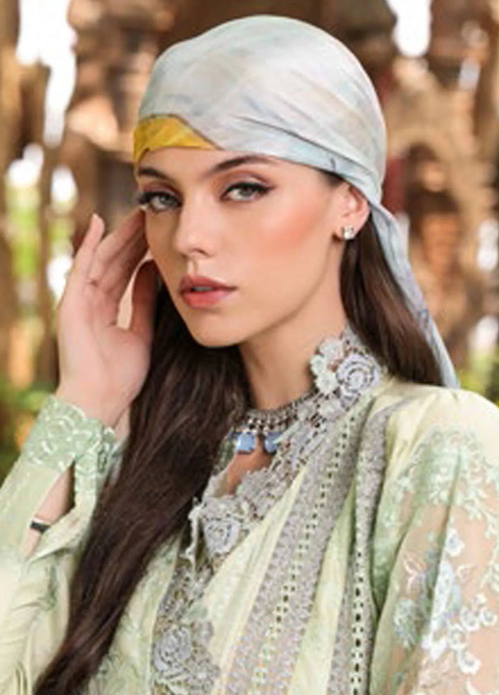 Tabeer Embroidered Lawn Suit Unstitched 3 Piece TBR24L D-07 - Summer Collection