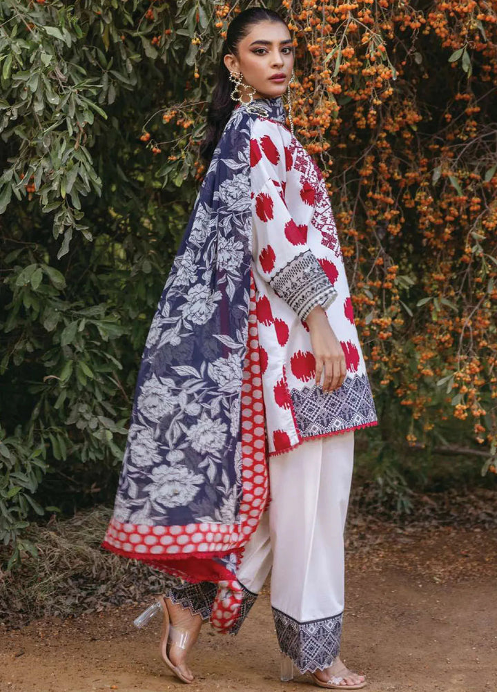 Tahra by Zainab Chottani Embroidered Lawn Suit Unstitched 3 Piece ZC24T 10A Freya - Summer Collection
