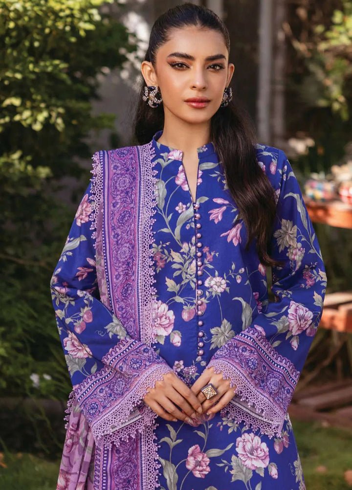 Tahra by Zainab Chottani Embroidered Lawn Suit Unstitched 3 Piece ZC24T 1B Ryma - Summer Collection