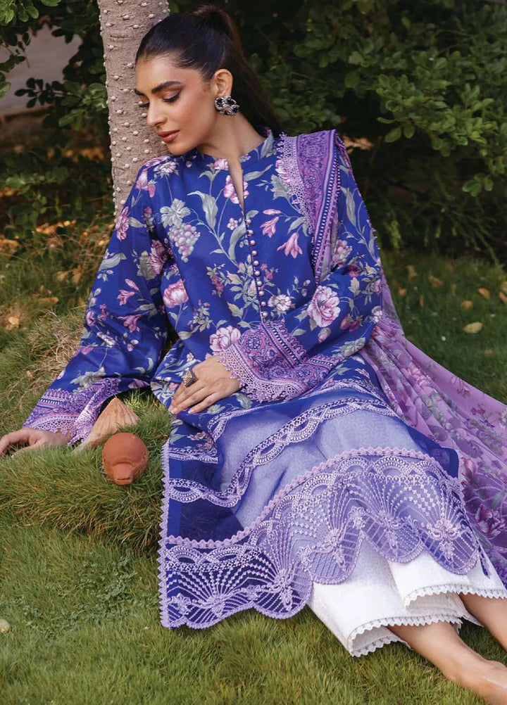 Tahra by Zainab Chottani Embroidered Lawn Suit Unstitched 3 Piece ZC24T 1B Ryma - Summer Collection