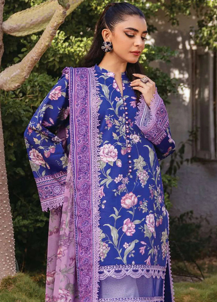 Tahra by Zainab Chottani Embroidered Lawn Suit Unstitched 3 Piece ZC24T 1B Ryma - Summer Collection